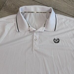 Dixxon Flannel Co Polo Shirt Sport Performance Golf Preppy Casual White Athletic